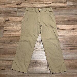 Men's Carhartt Relaxed Fit Khaki Pants SZ 38x30 Tan Work Casual 102291-293
